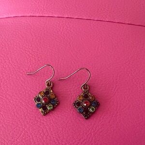 Elegant Multicolor Crystal Earrings